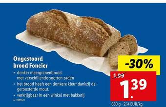 Lidl Ongestoord Brood Foncier aanbieding