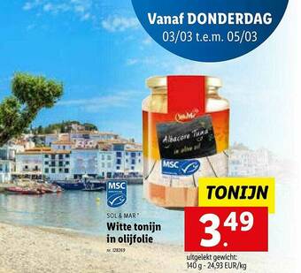 Witte Tonijn In Olijfolie