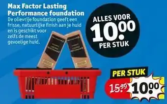 Kruidvat Max factor lasting performance foundation aanbieding