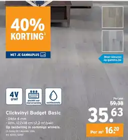 GAMMA Clickvinyl Budget Basic aanbieding