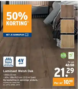 GAMMA Laminaat Welsh Oak aanbieding