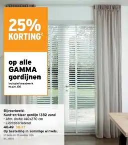 GAMMA gamma gordijnen aanbieding