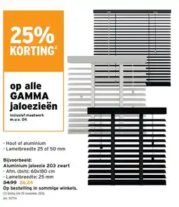 GAMMA gamma jaloezieën aanbieding
