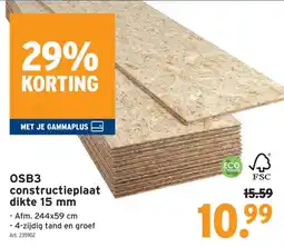 GAMMA OSB3 constructieplaat aanbieding
