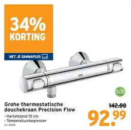 GAMMA grohe thermostatische douchekraan precision flow aanbieding