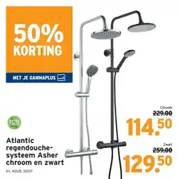 GAMMA Atlantic regendouche-systeem Asher aanbieding