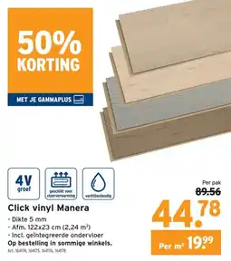 GAMMA Click vinyl Manera aanbieding