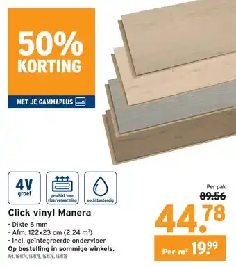 Click vinyl Manera