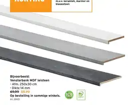 GAMMA Vensterbank MDF leisteen aanbieding