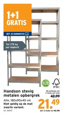 GAMMA Handson stevig metalen opbergrek aanbieding