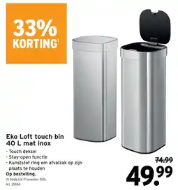 GAMMA Eko Loft touch bin aanbieding