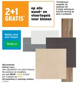GAMMA wand- en vloertegels voor binnen aanbieding