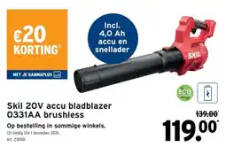 GAMMA Skil 20v accu bladblazer 0331aa brushless aanbieding