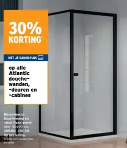 GAMMA Atlantic douche-wanden, -deuren en -cabines aanbieding
