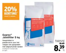 GAMMA Gyproc jointfiller aanbieding