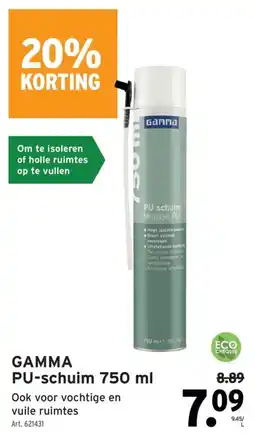 GAMMA Gamma pu-schuim aanbieding