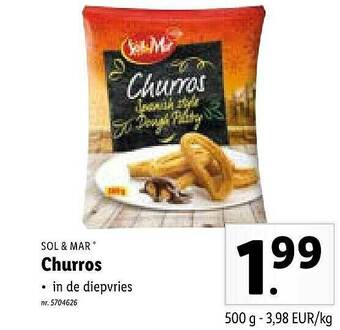 Lidl Churros aanbieding