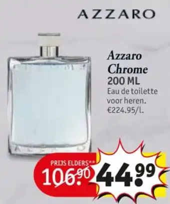 Kruidvat Azzaro chrome 200ml aanbieding