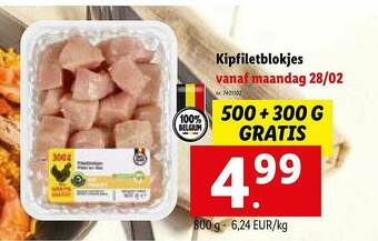 Lidl Kipfiletblokjes aanbieding