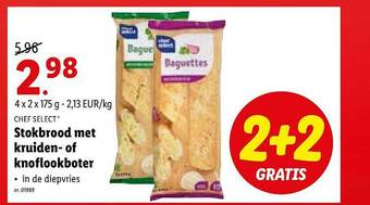 Lidl Stokbrood Met Kruiden Of Knoflookboter aanbieding