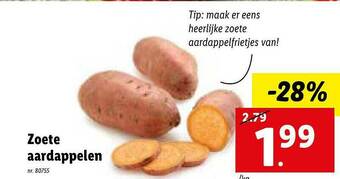 Lidl Zoete Aardappelen aanbieding