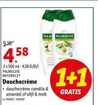 Lidl Douchecrème aanbieding