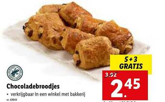 Lidl Chocoladebroodjes aanbieding