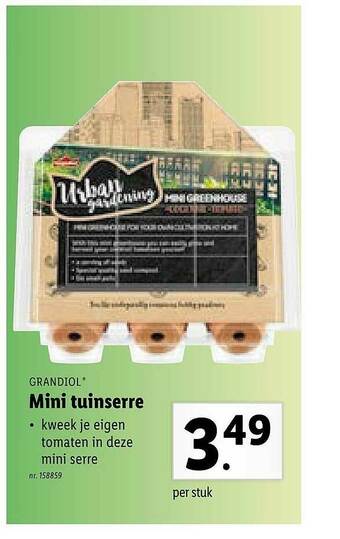 Lidl Mini Tuinserre aanbieding