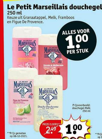 Kruidvat Le Petit Marseillais Douchegel aanbieding