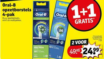 Kruidvat Oral B Opzetborstels aanbieding