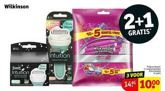 Kruidvat Wilkinson aanbieding