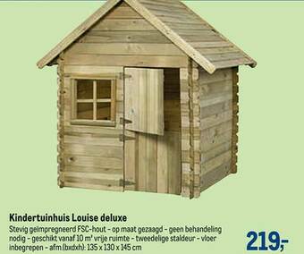 Makro Kindertuinhuis Louise Deluxe aanbieding