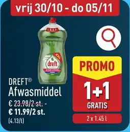 ALDI Dreft afwasmiddel aanbieding