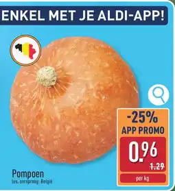 ALDI Pompoen aanbieding