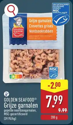 ALDI Golden seafood grijze garnalen aanbieding
