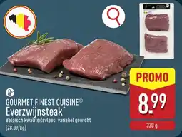 ALDI Gourmet finest cuisine everzwijnsteak aanbieding