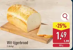 ALDI Wit tijgerbrood aanbieding