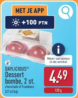 ALDI Daylicious dessert bombe aanbieding
