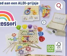 ALDI Educatief houten spel houten speelset aanbieding
