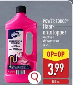 ALDI Power force haar ontstopper aanbieding