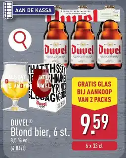 ALDI Duvel blond bier aanbieding