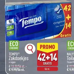 ALDI Tempo zakdoekjes aanbieding