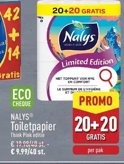 ALDI Nalys toiletpapier aanbieding