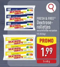 ALDI Fresh & free dextrose rolletjes aanbieding