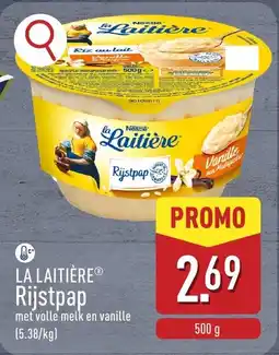 ALDI La laitière rijstpap aanbieding