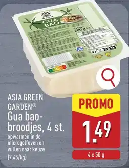 ALDI Asia green garden gua bao broodjes aanbieding