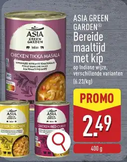 ALDI Asia green garden bereide maaltijd met kip aanbieding