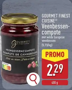 ALDI Gourmet finest cuisine veenbessen compote aanbieding