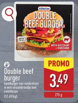 ALDI Double beef burger aanbieding