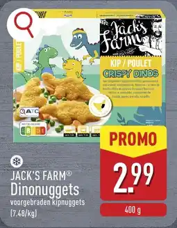 ALDI Jack's farm dinonuggets aanbieding